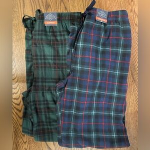 Two Medium never worn St. John's Bay Plaid Sleepwear Fleece Pants